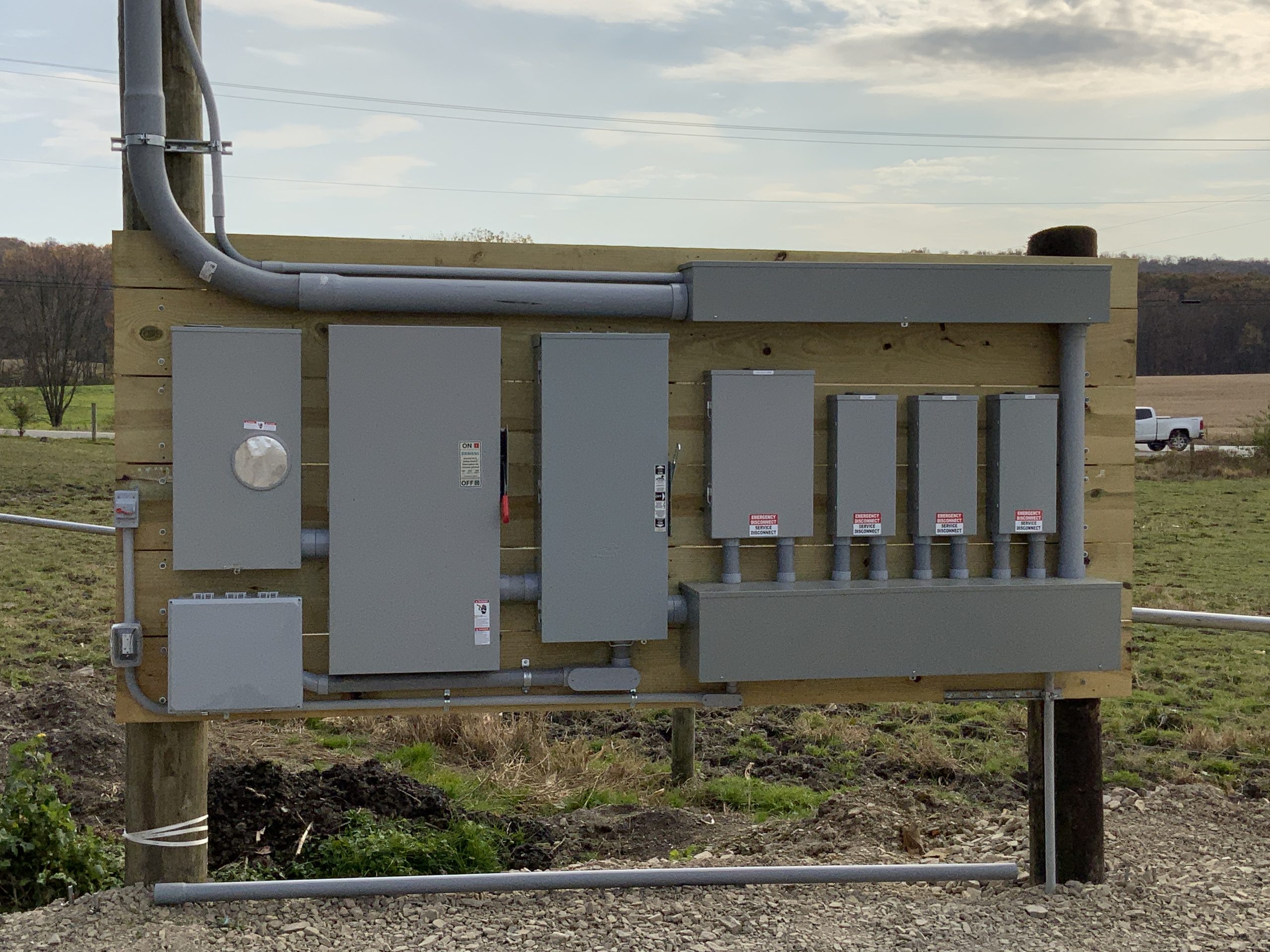 Agricultural electrical panel work