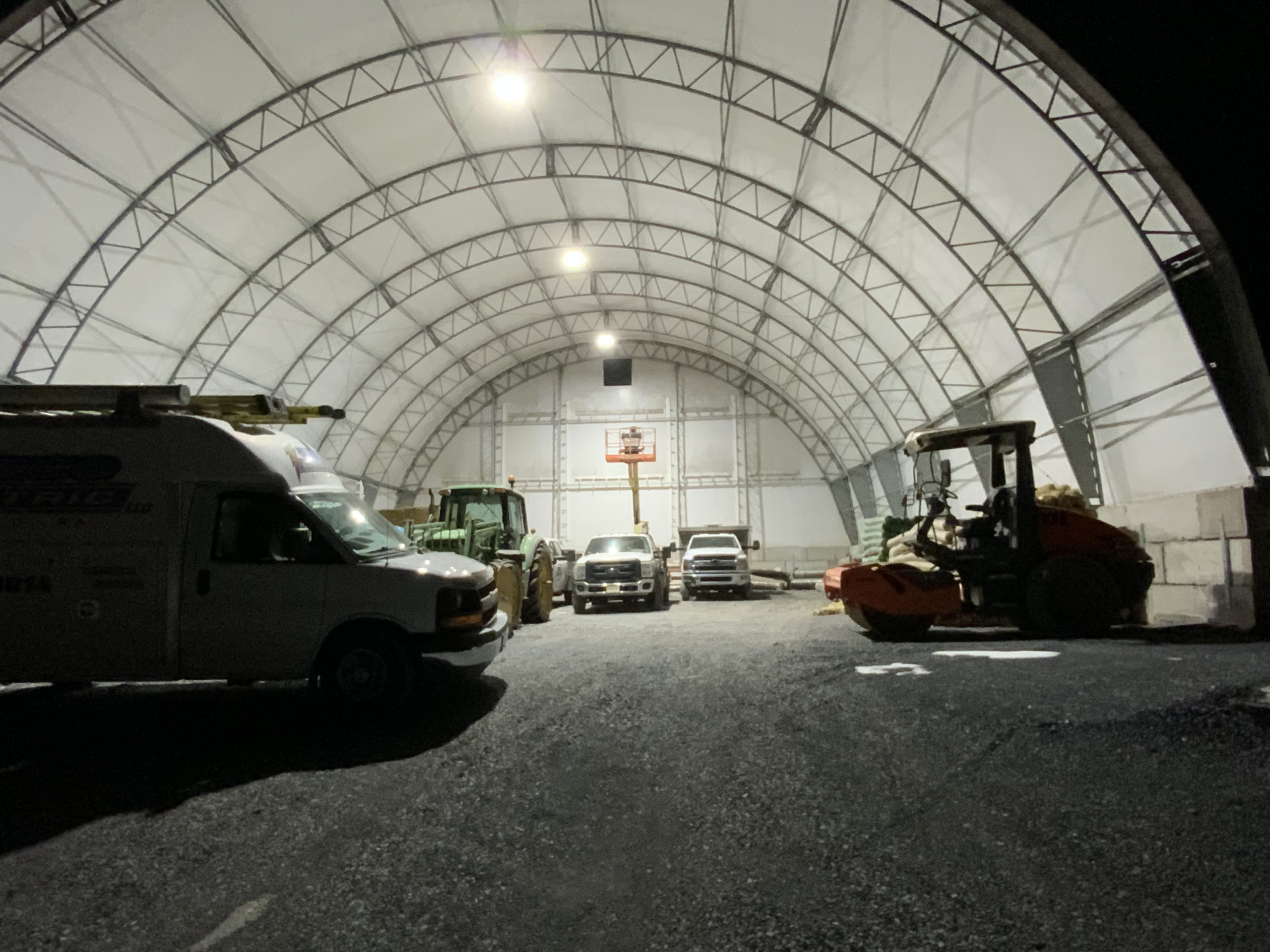 Fabric building electrical lighting